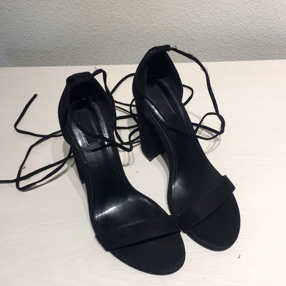 Forever 21 - Black Strap Heels
